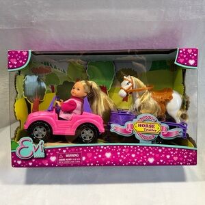 Evi Love Jeep & Horse Trailer - Includes Doll